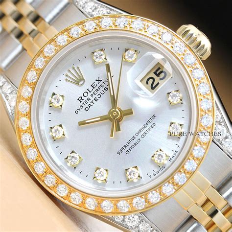 rolex diamond dial and bezel|rolex factory diamond bezel.